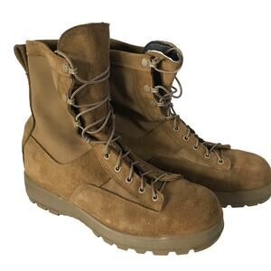 Vibram Boots Size 10.5 Mens Combat Suede Leather Gore Tex Steel Toe Mc Rae Army